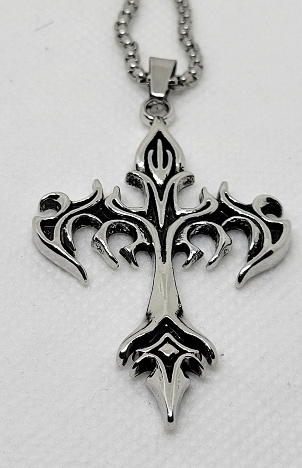 FLAMING CROSS PENDANT