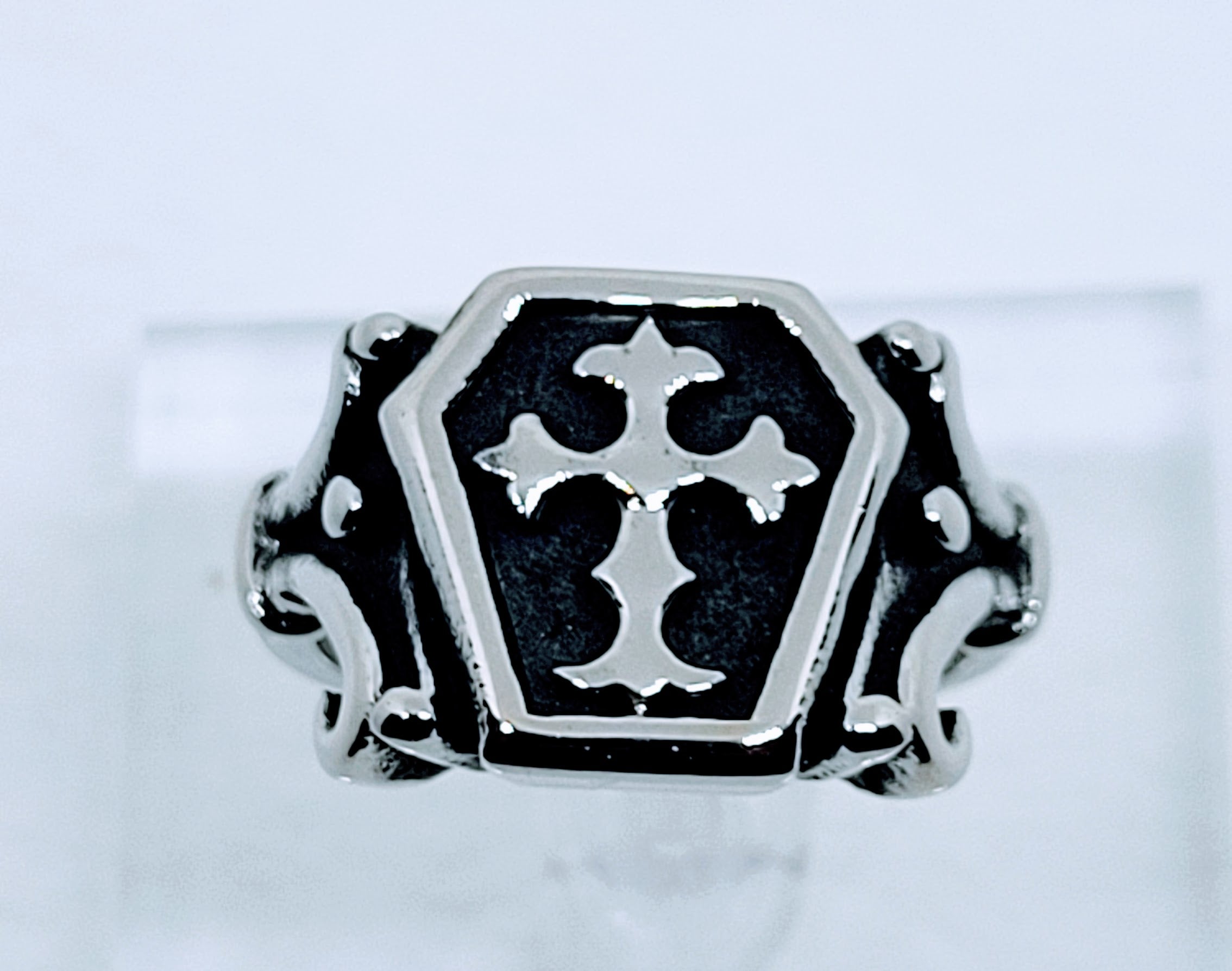 COFFIN & CROSS RING