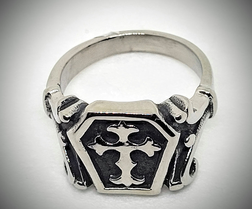 COFFIN & CROSS RING
