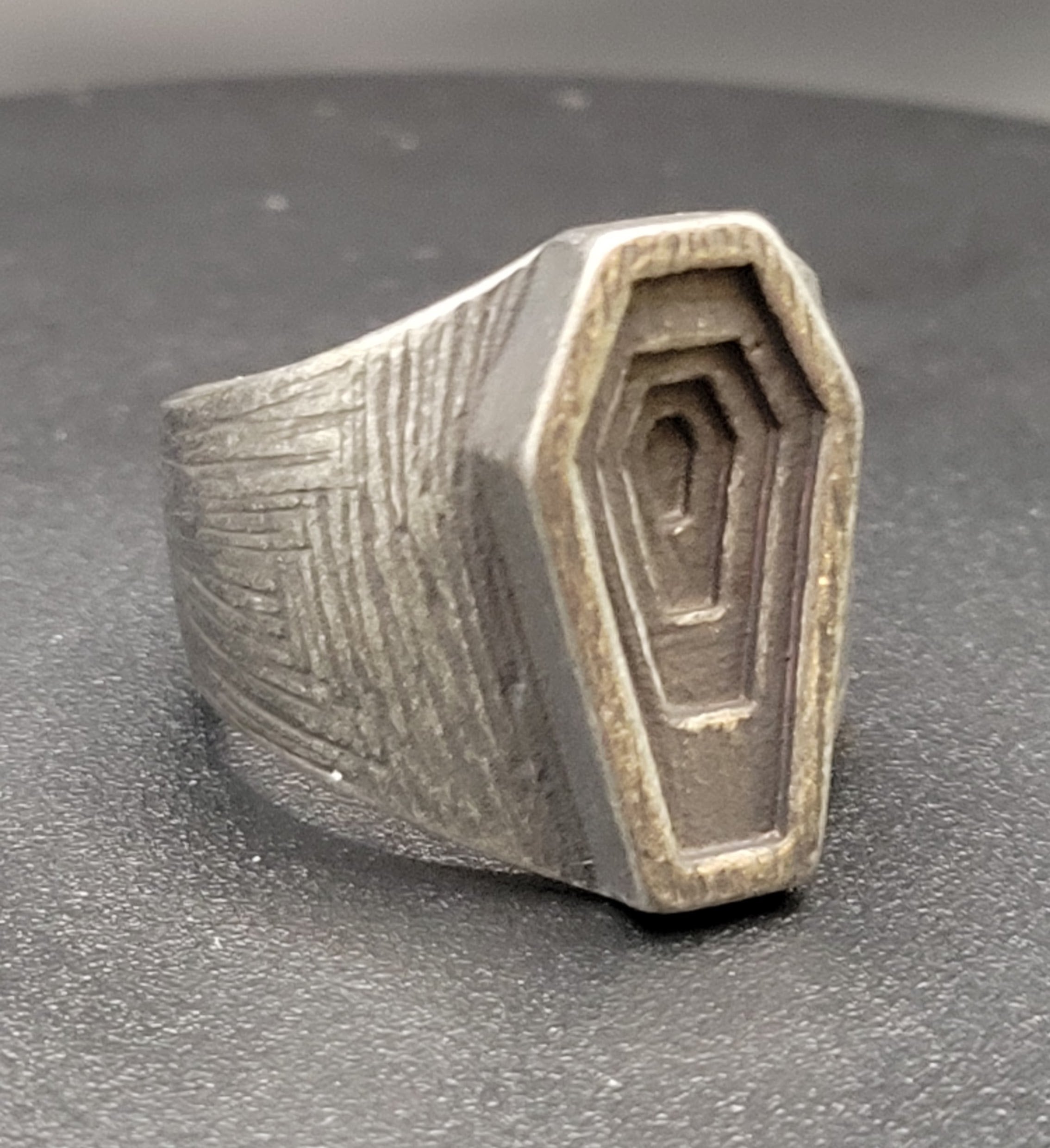 INFINITE COFFIN RING SZ 13