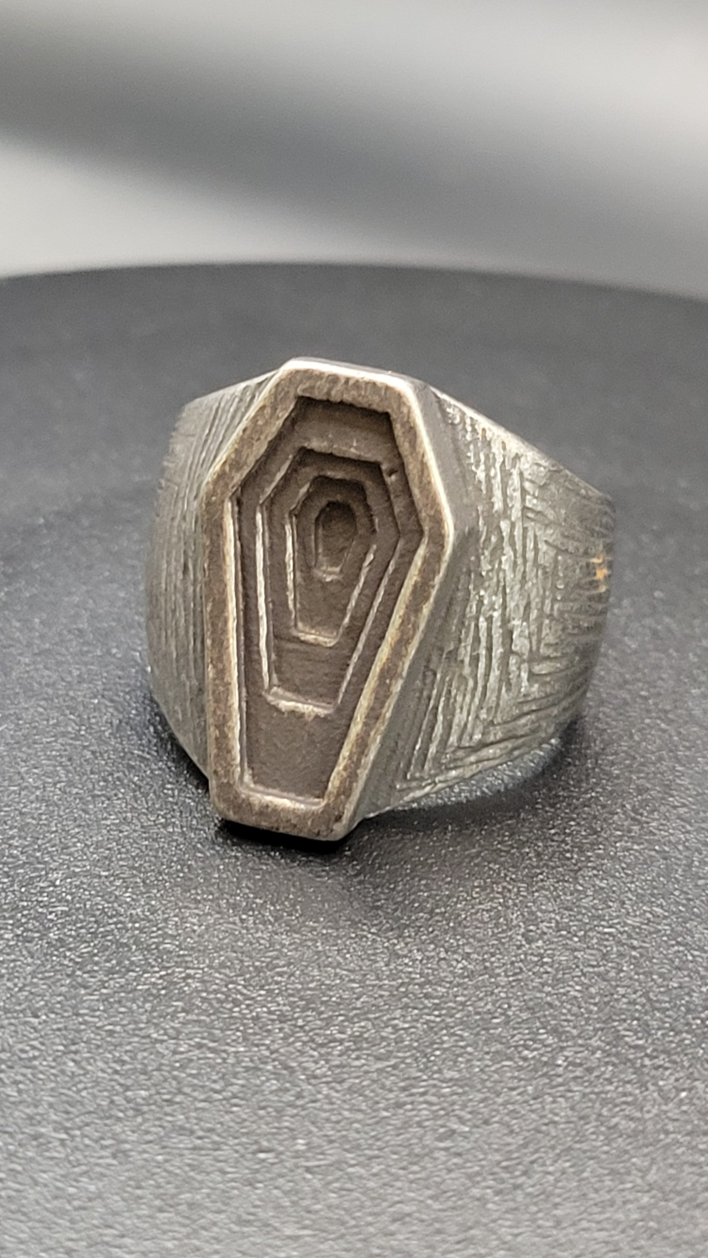INFINITE COFFIN RING SZ 13