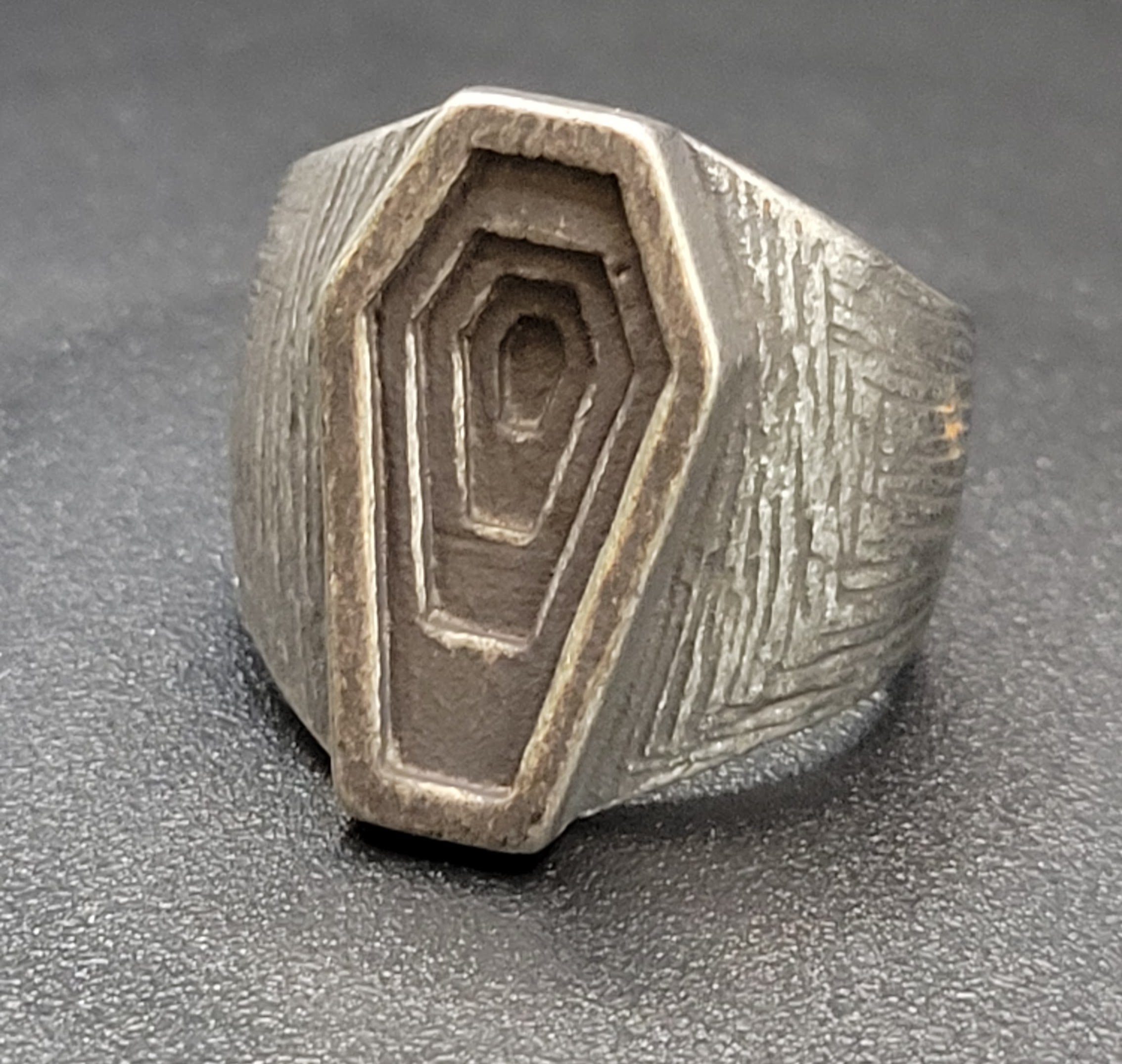 INFINITE COFFIN RING SZ 13