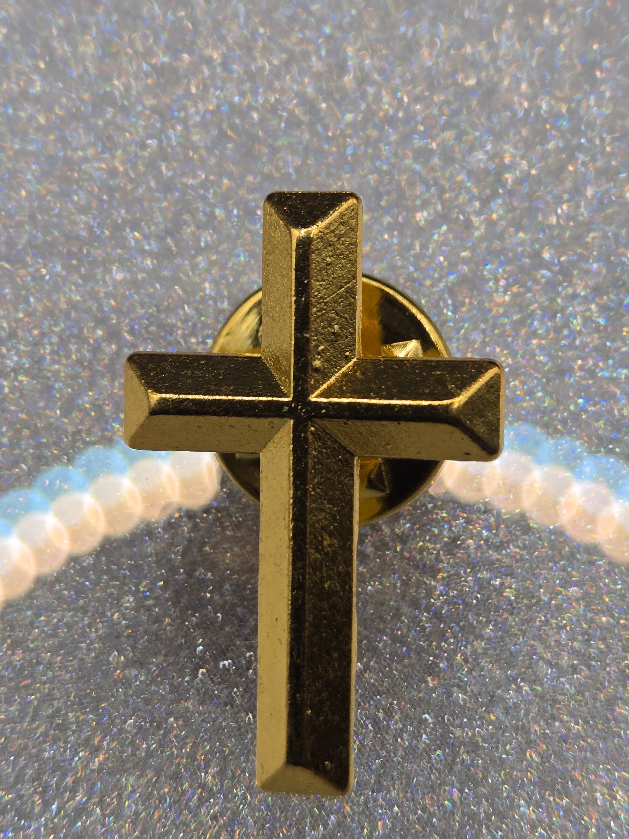 Golden Cross Pin