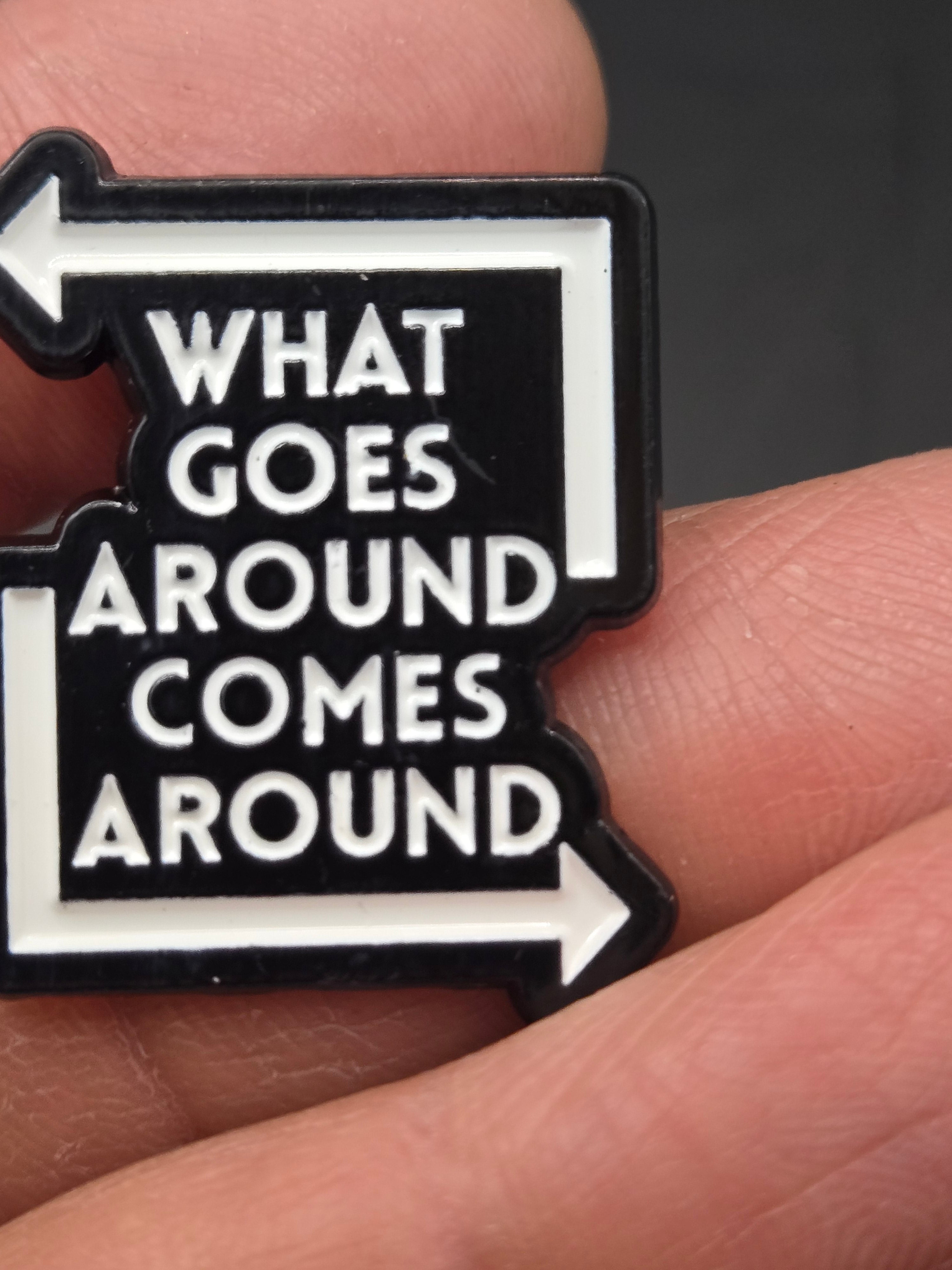 What Goes Around, Comes Around Pin