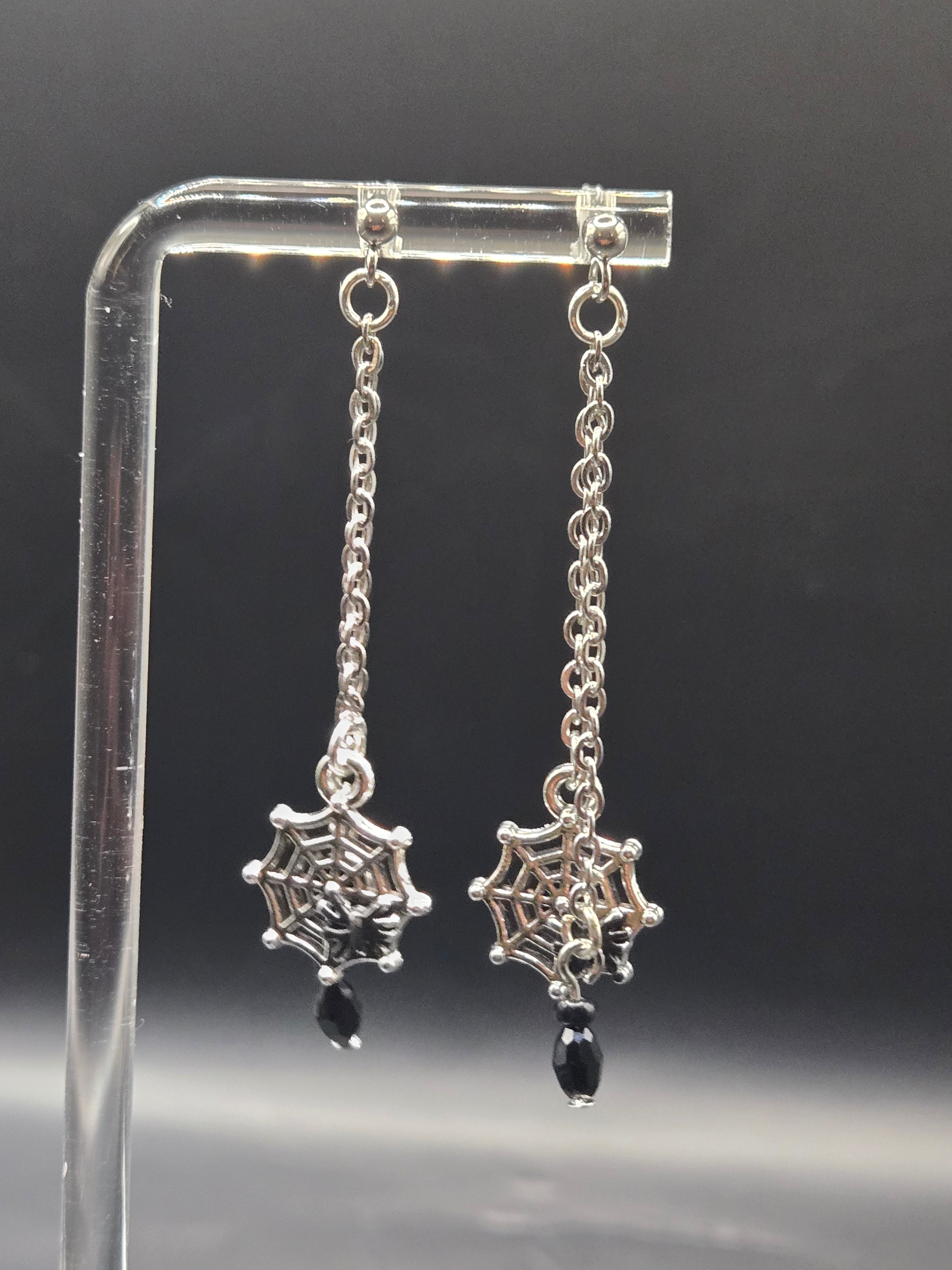 WEB DANGLE EARRINGS