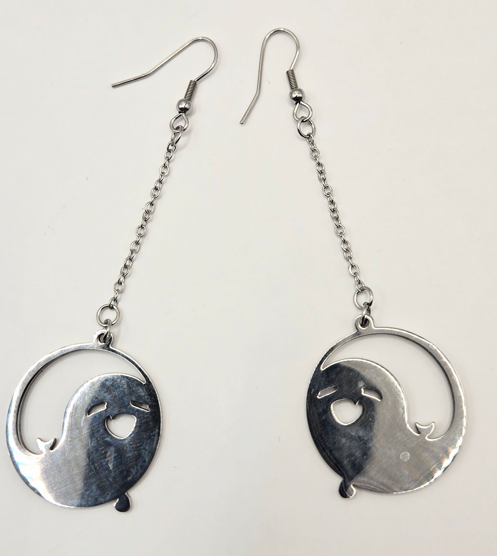 GHOST LONG DANGLE EARRINGS