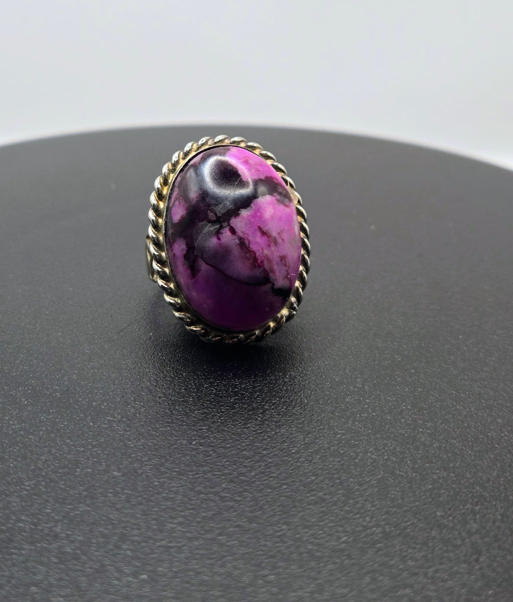 Purple Turquoise Ring sz 8