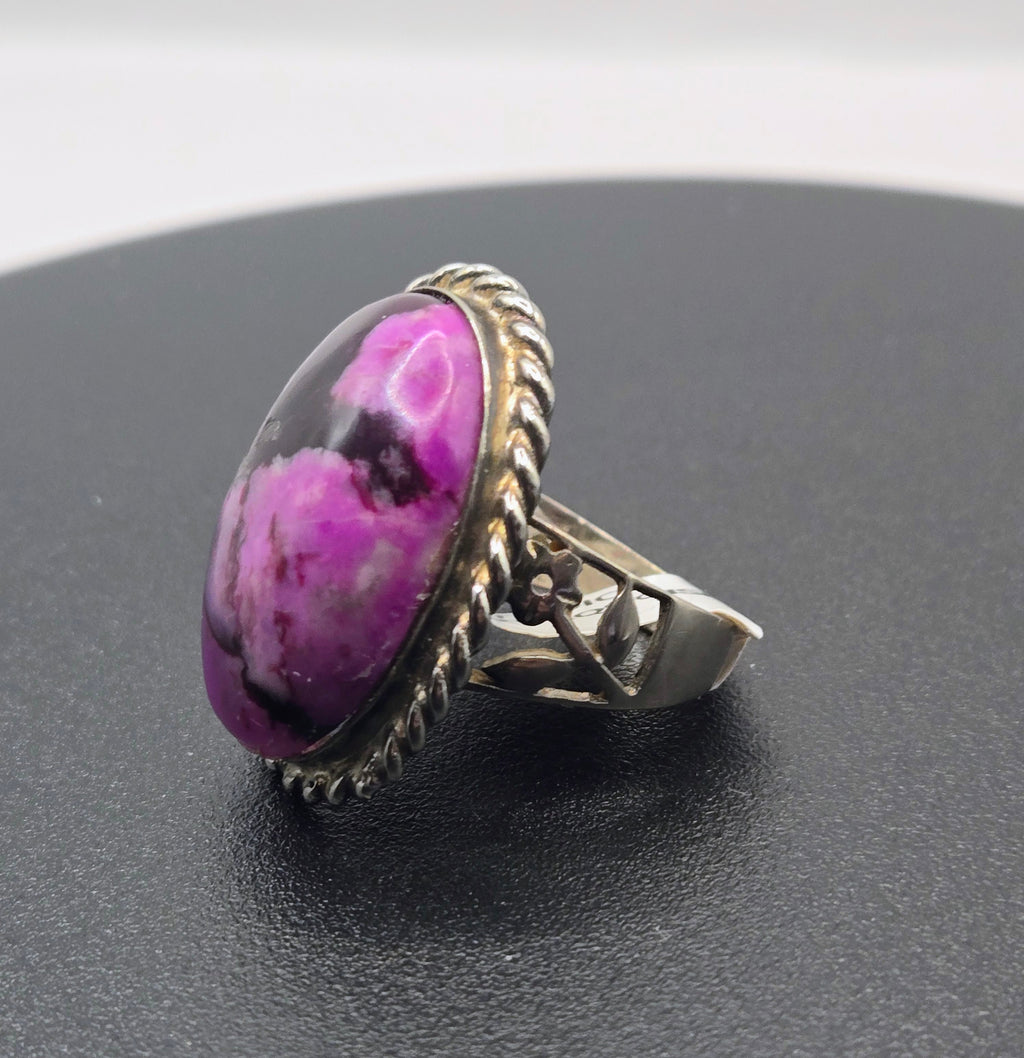 Purple Turquoise Ring sz 8