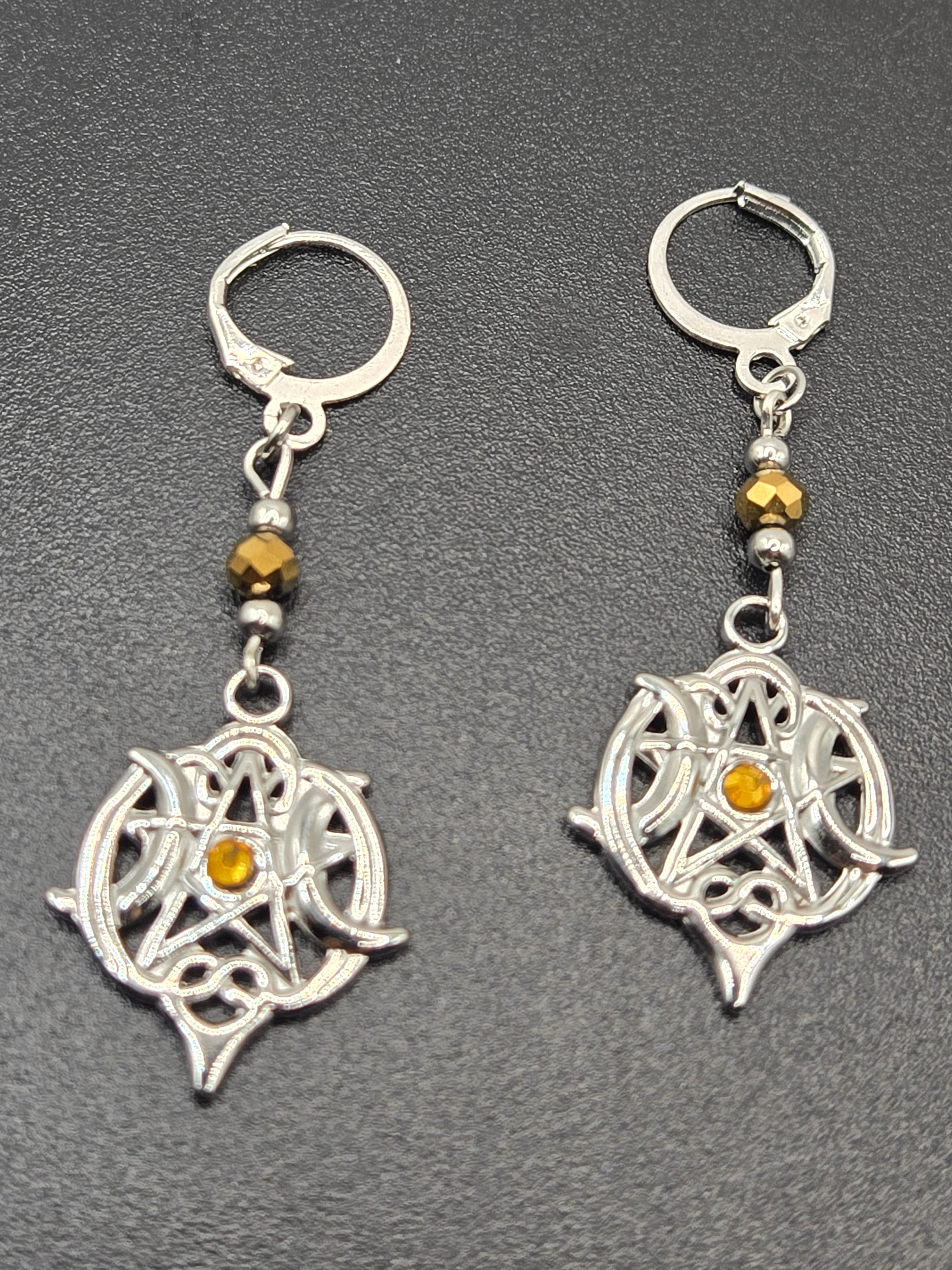 TRIPLE MOON DANGLE