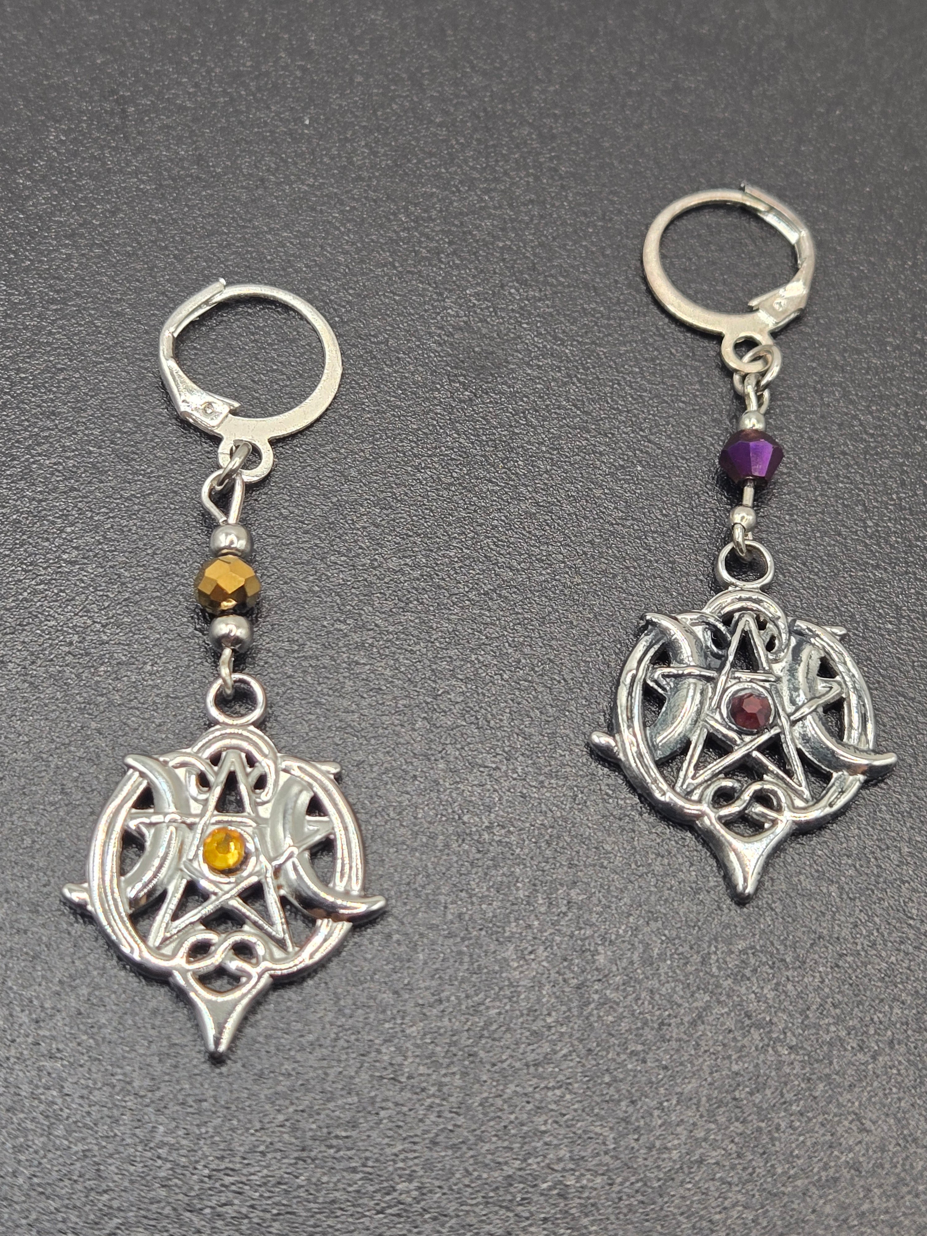 TRIPLE MOON DANGLE