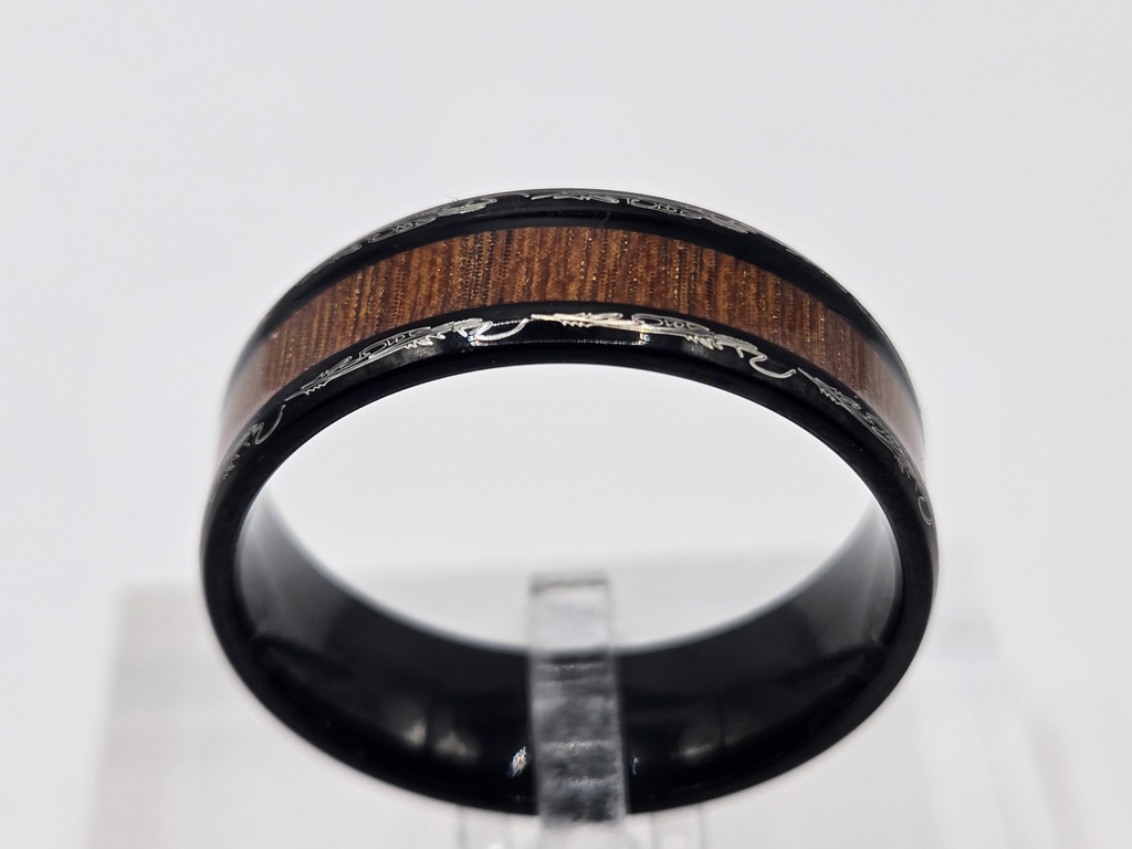 INLAY WHISKEY BARREL   RING