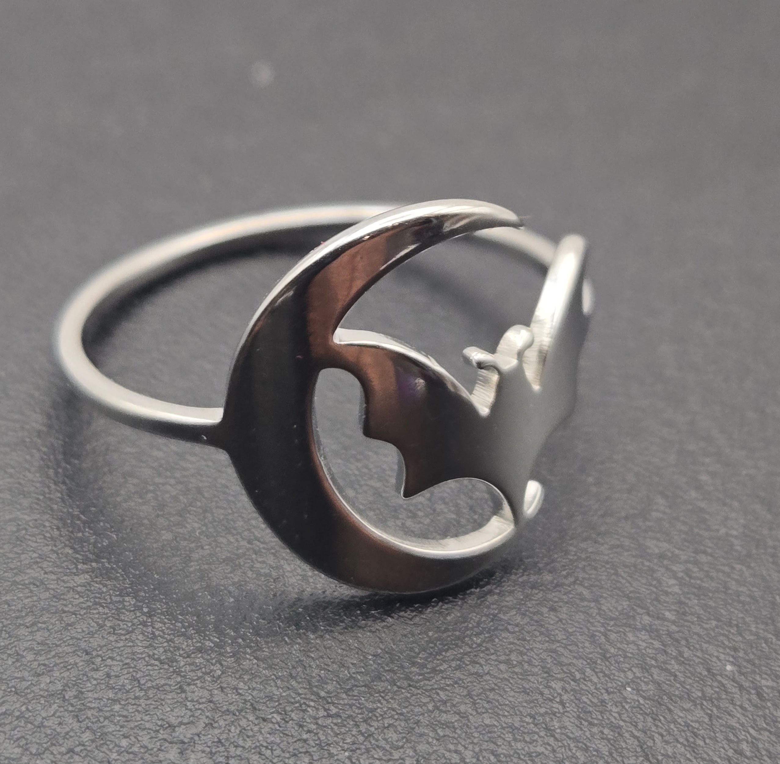 BAT & MOON RING
