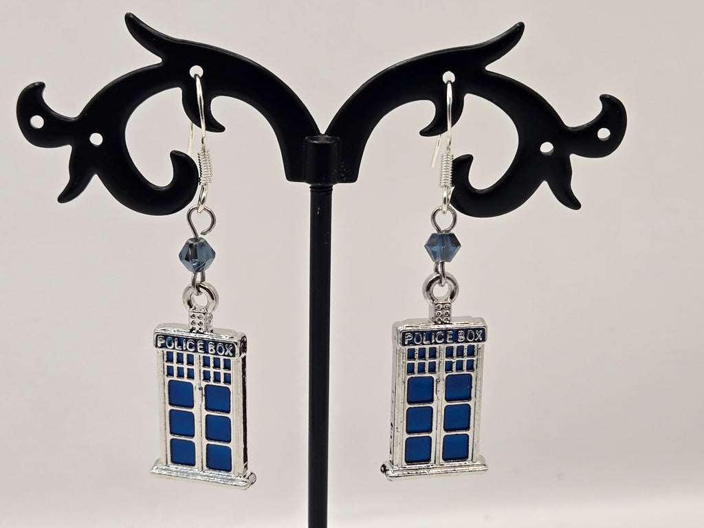 TARDIS DANGLE EARRINGS