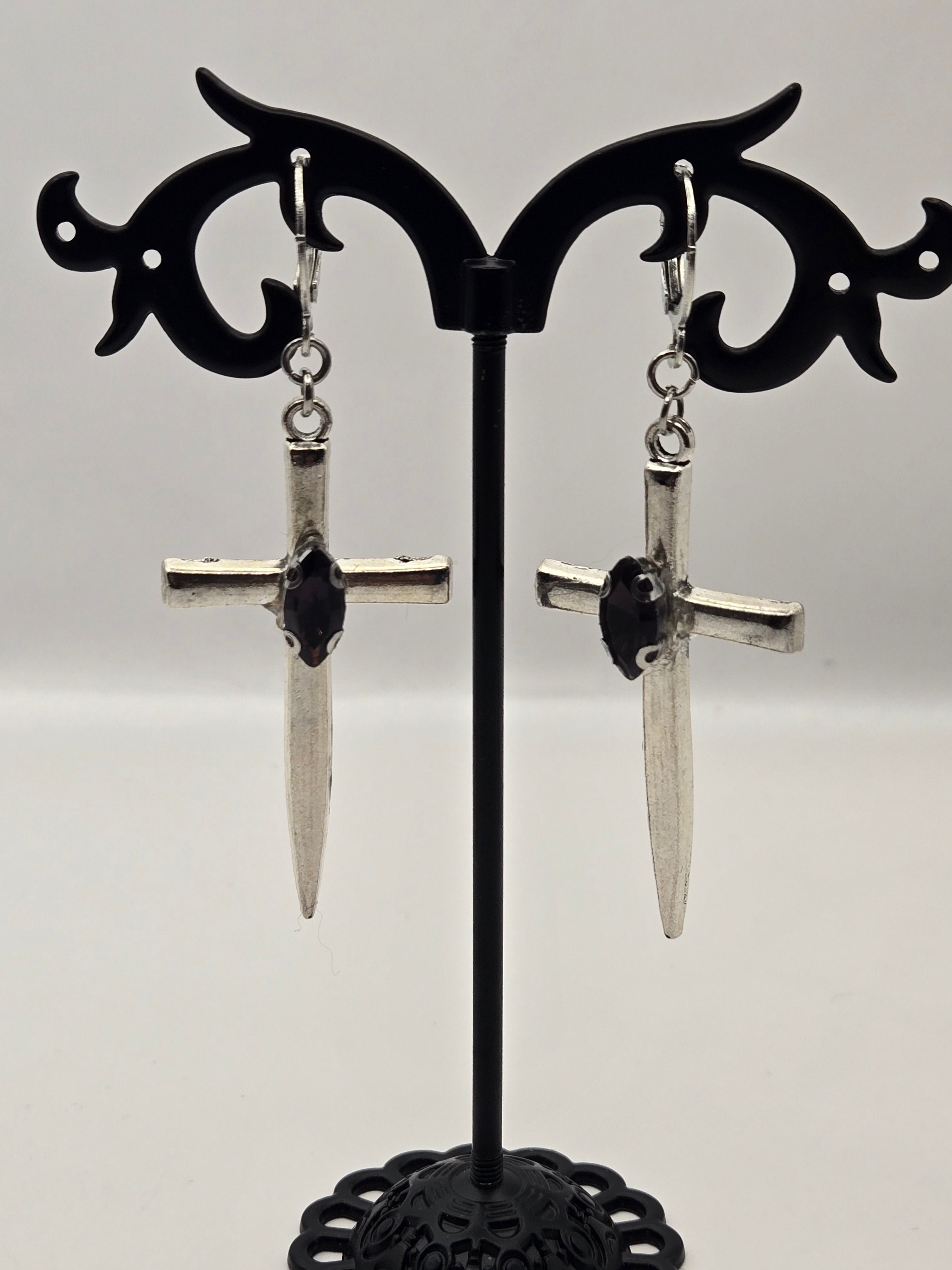 CROSS DAGGER DANGLES