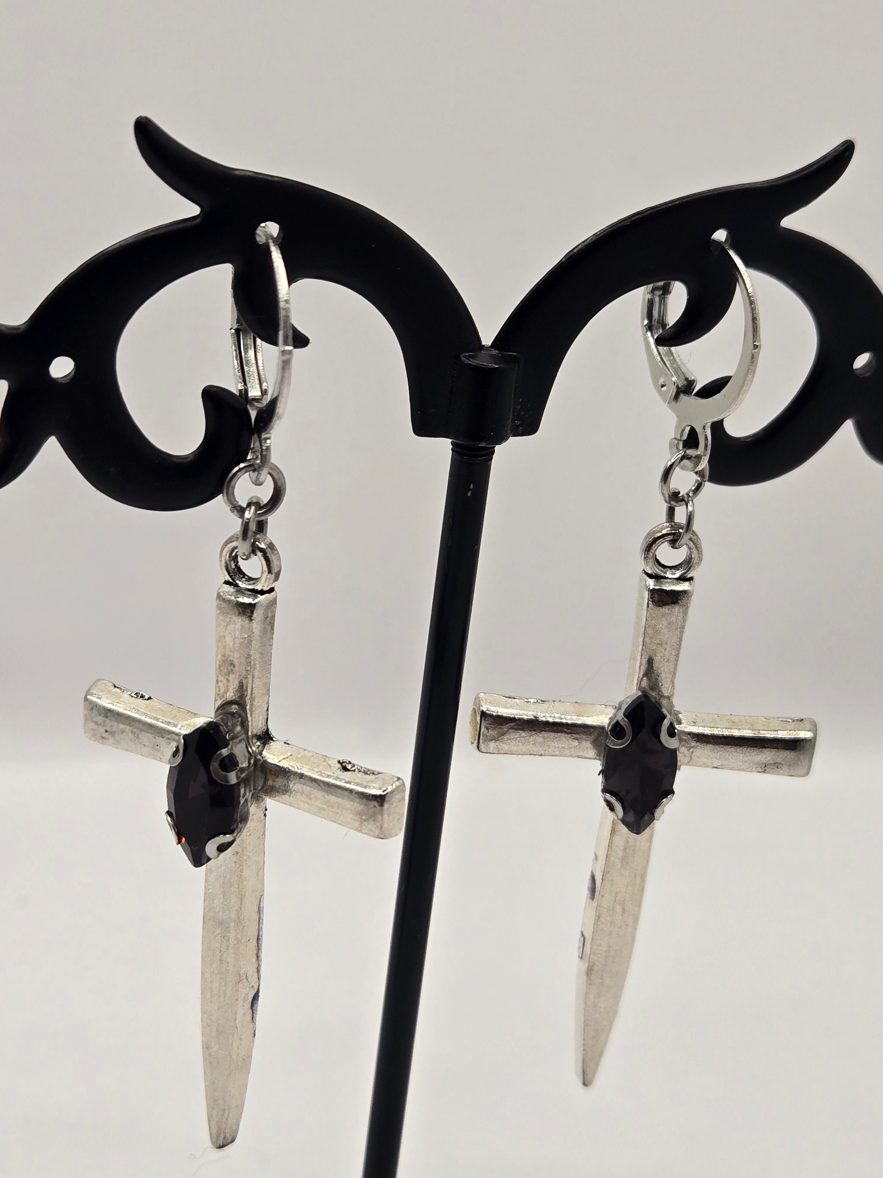 CROSS DAGGER DANGLES