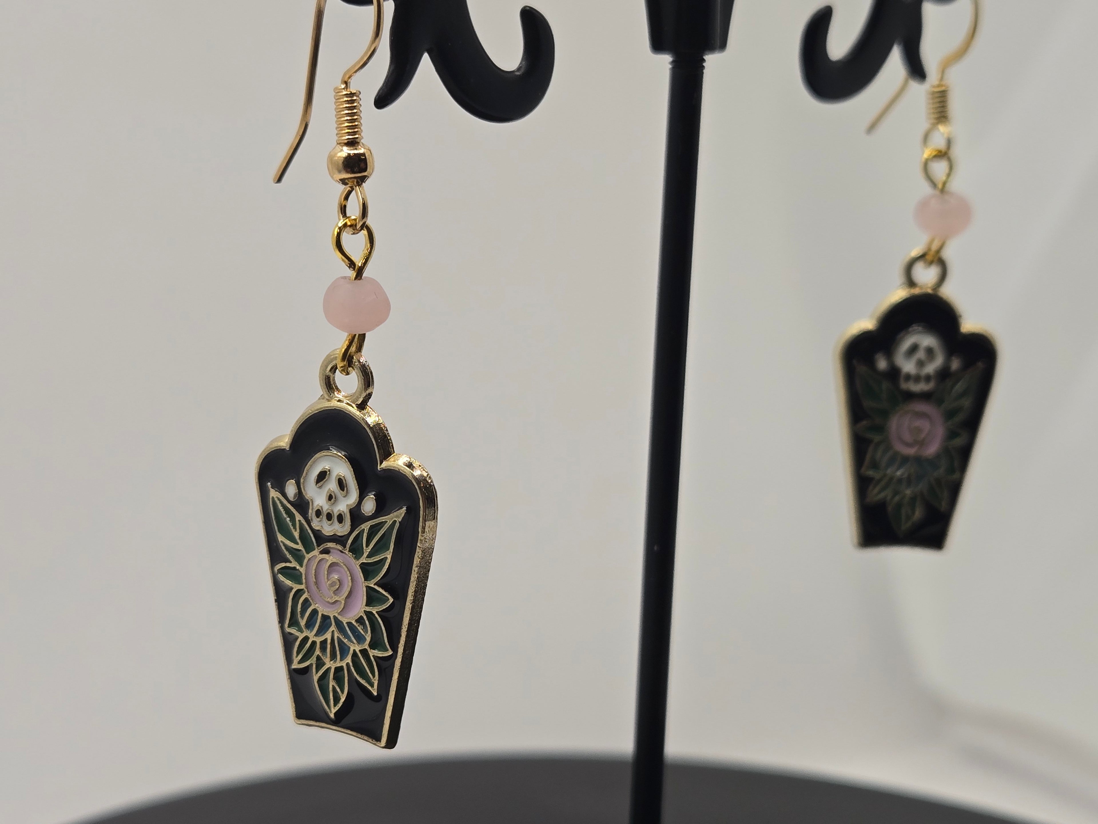 FLORAL COFFIN DANGLES