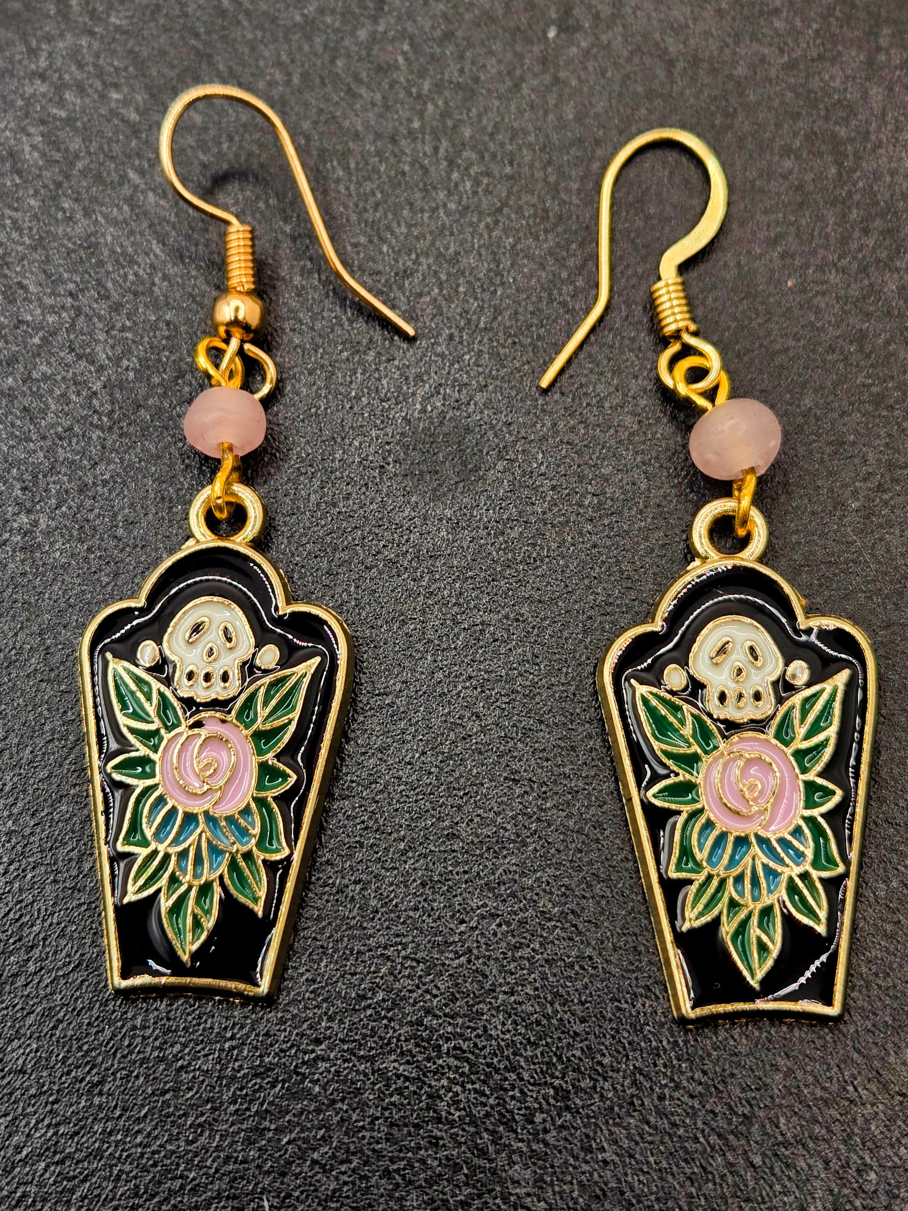 FLORAL COFFIN DANGLES