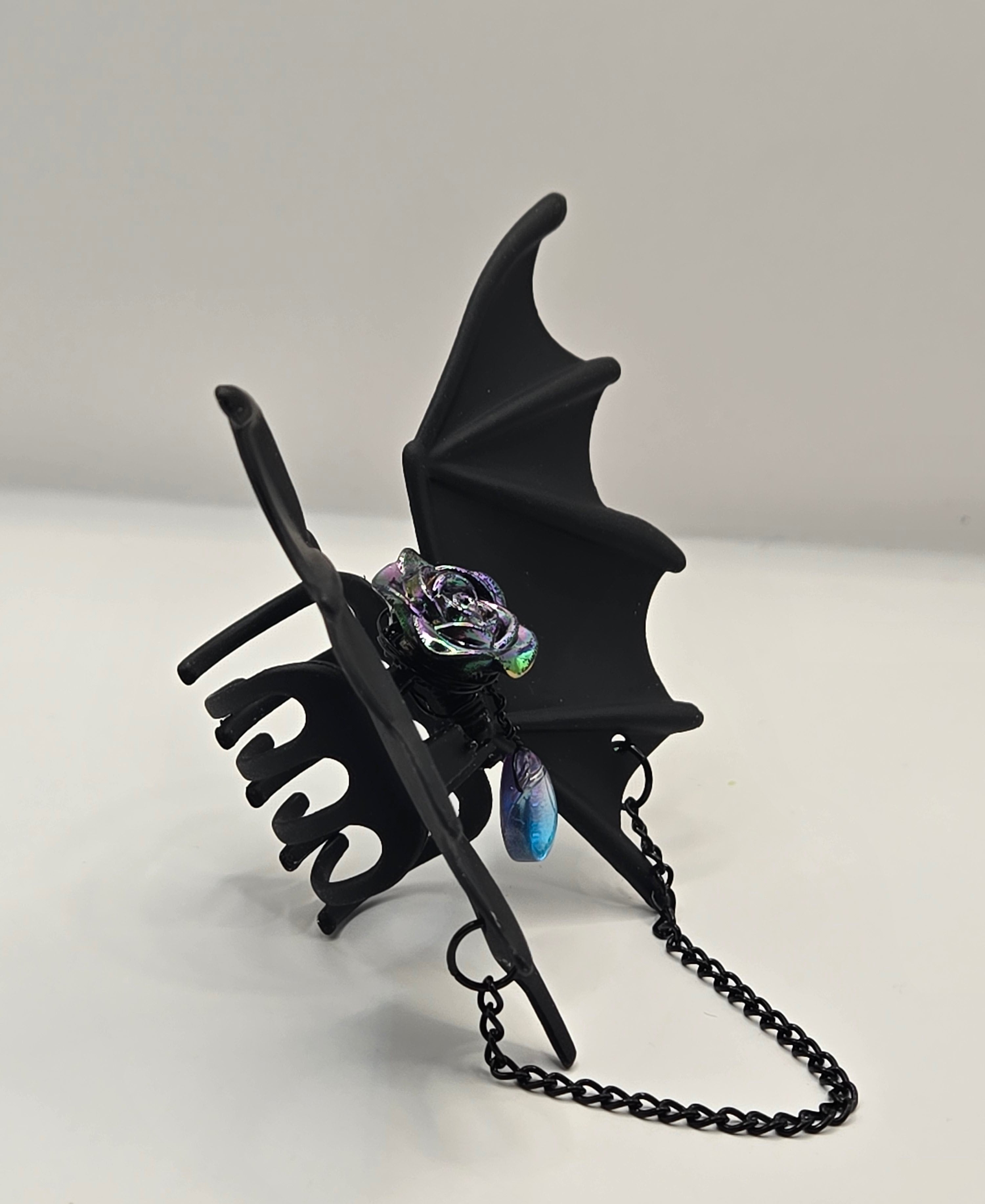 BAT WING GEM HAIR GRIP