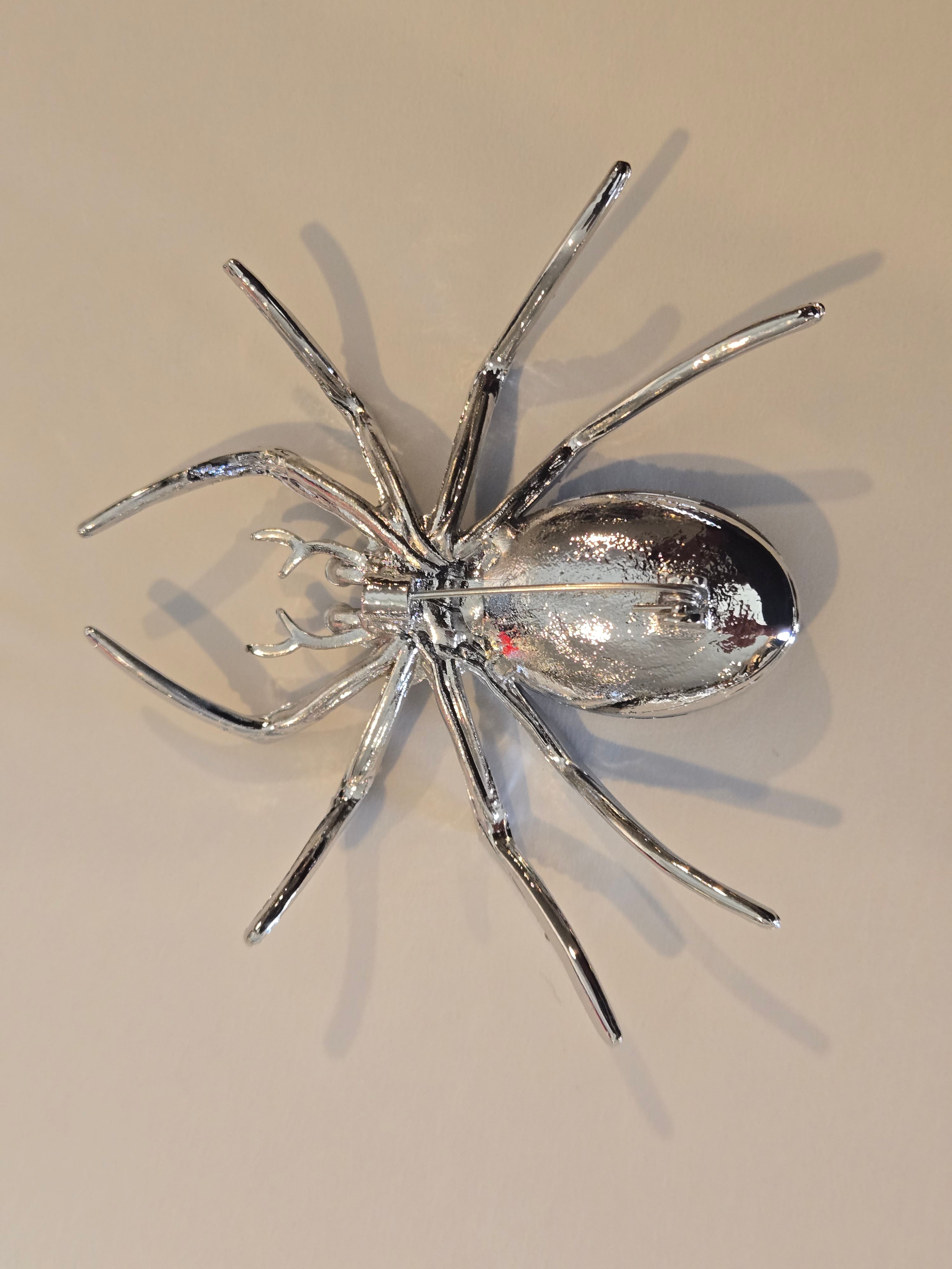 PURPLE SPIDER BROOCH