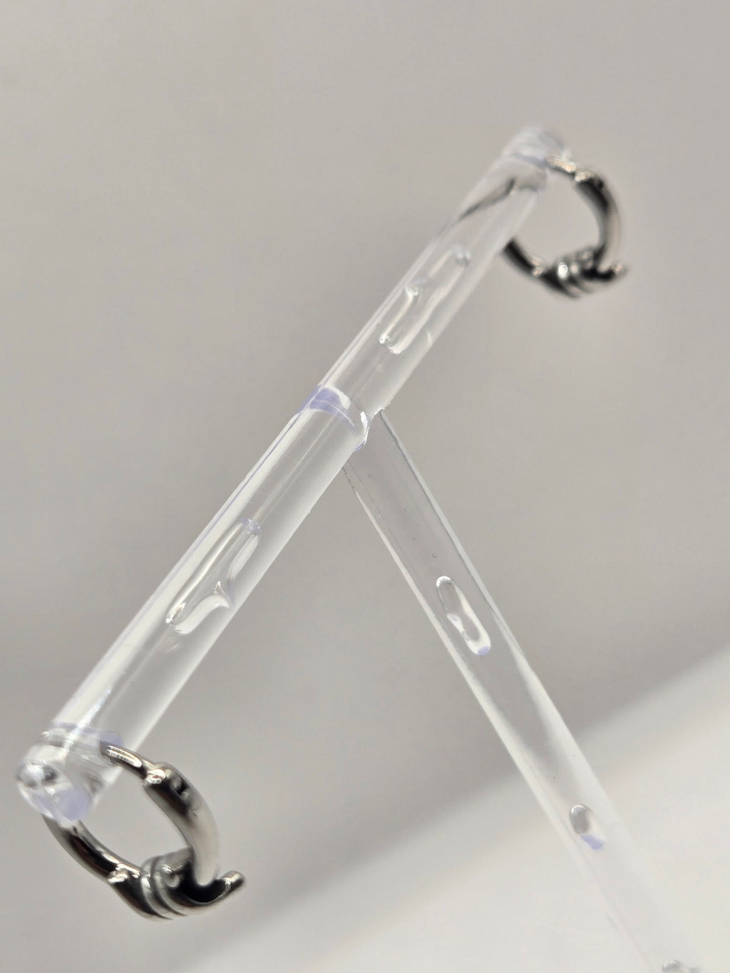 BARB WIRE HUGGIE EARRINGS