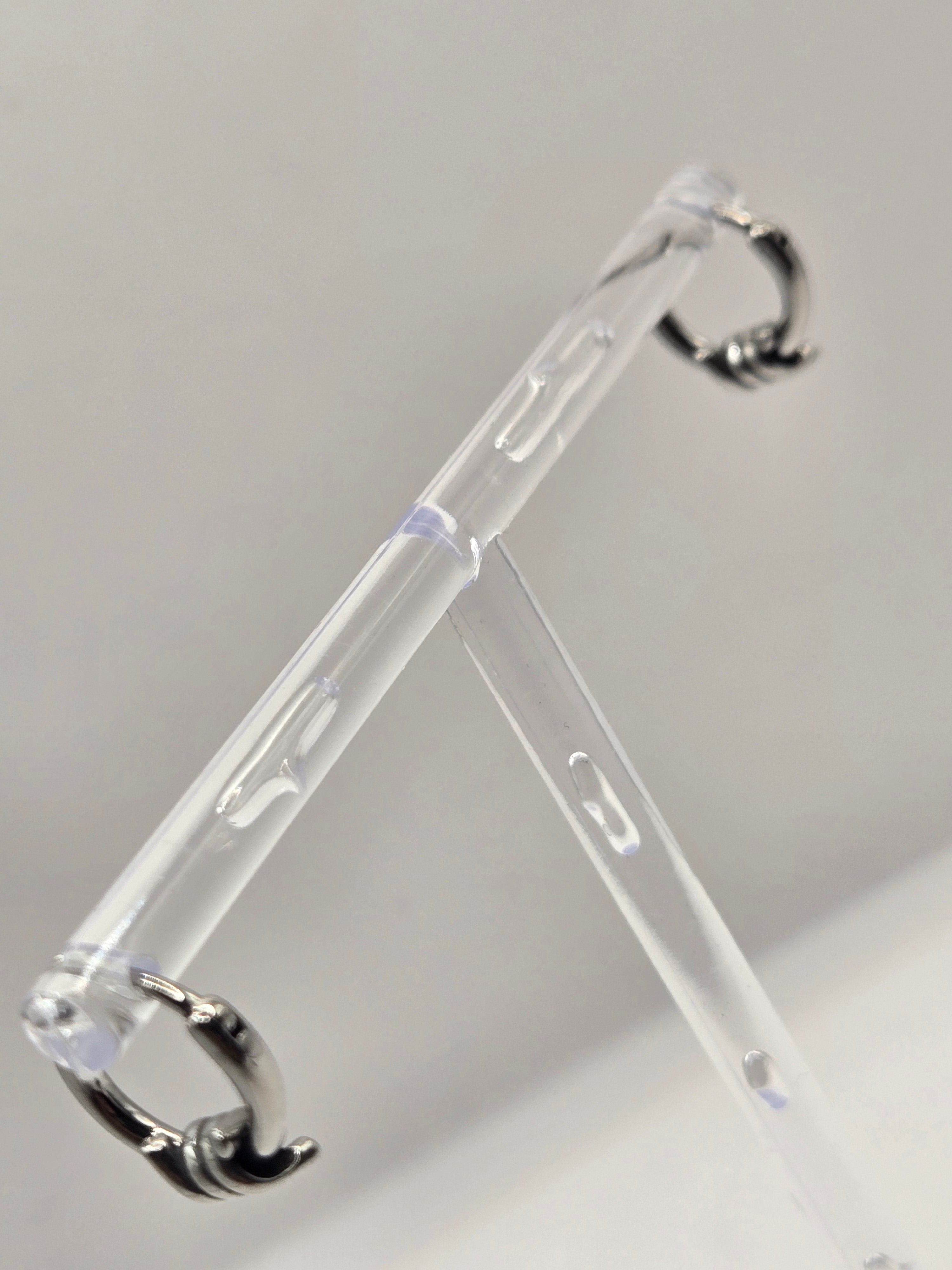 BARB WIRE HUGGIE EARRINGS