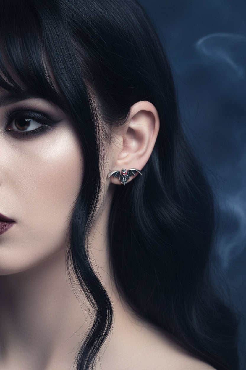 MR BAT STUD EARRINGS