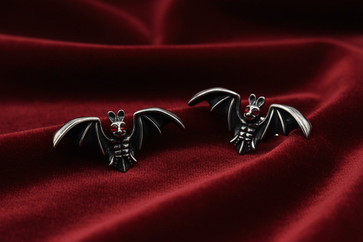 MR BAT STUD EARRINGS