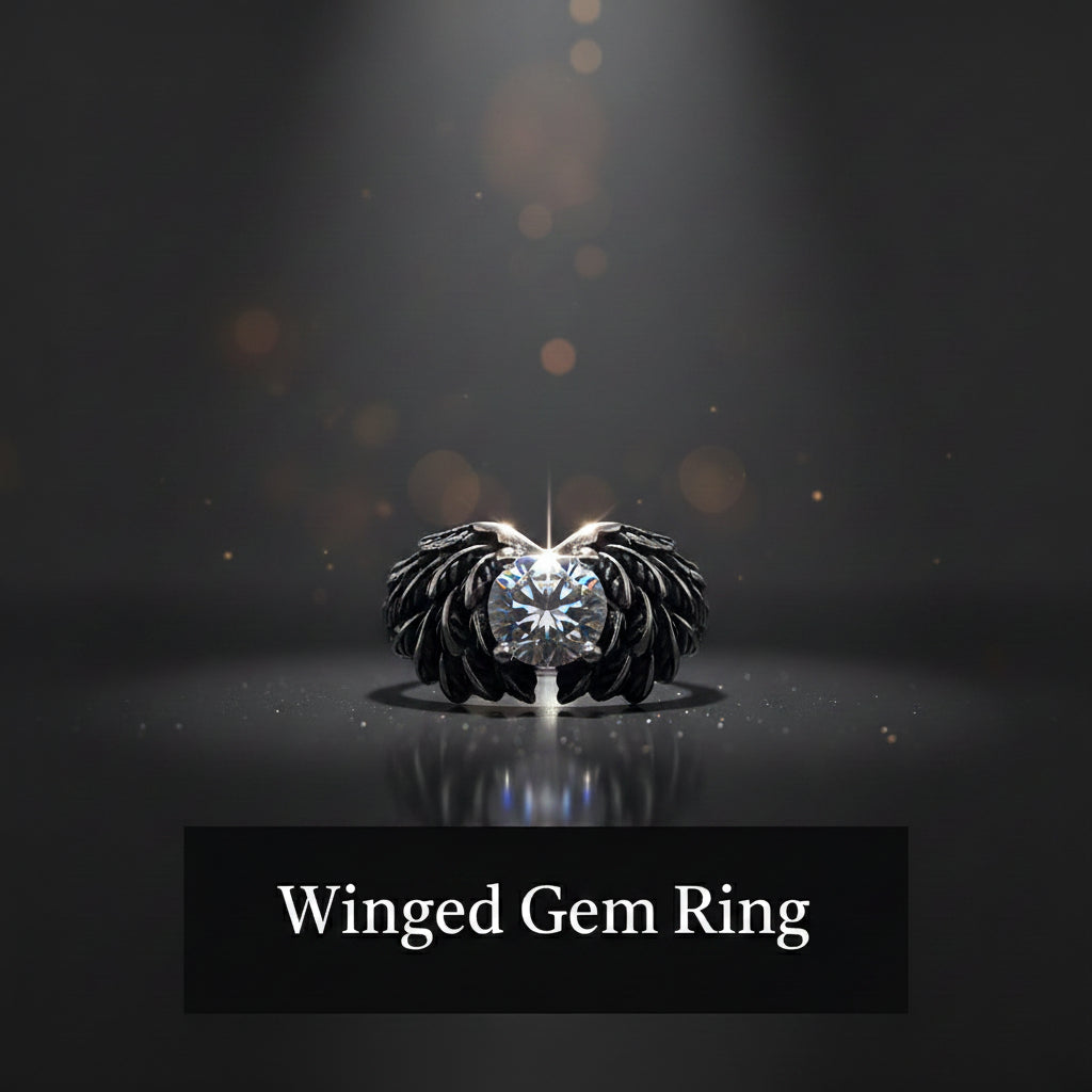 WINGED GEM  RING