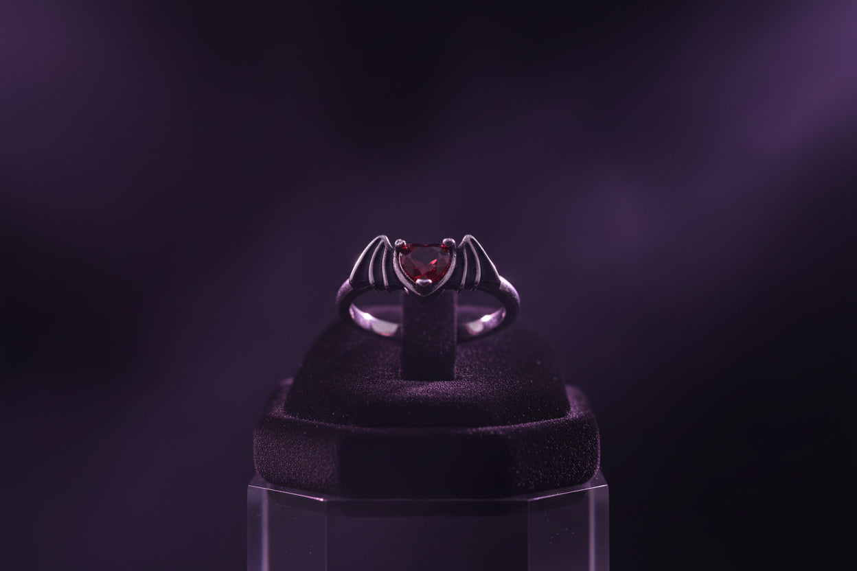 WINGED HEART RING