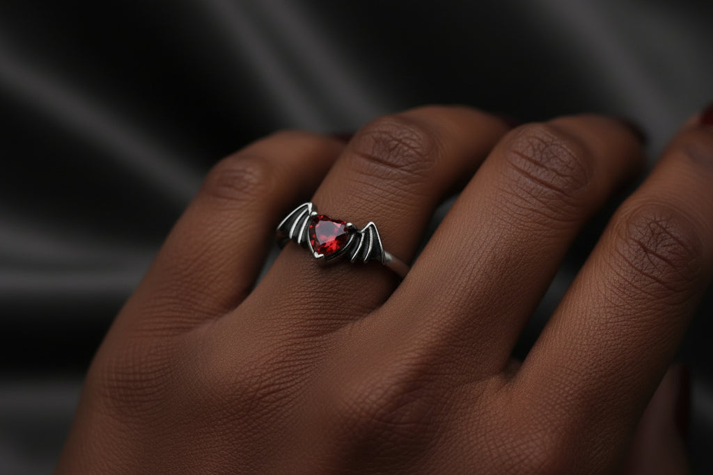 WINGED HEART RING