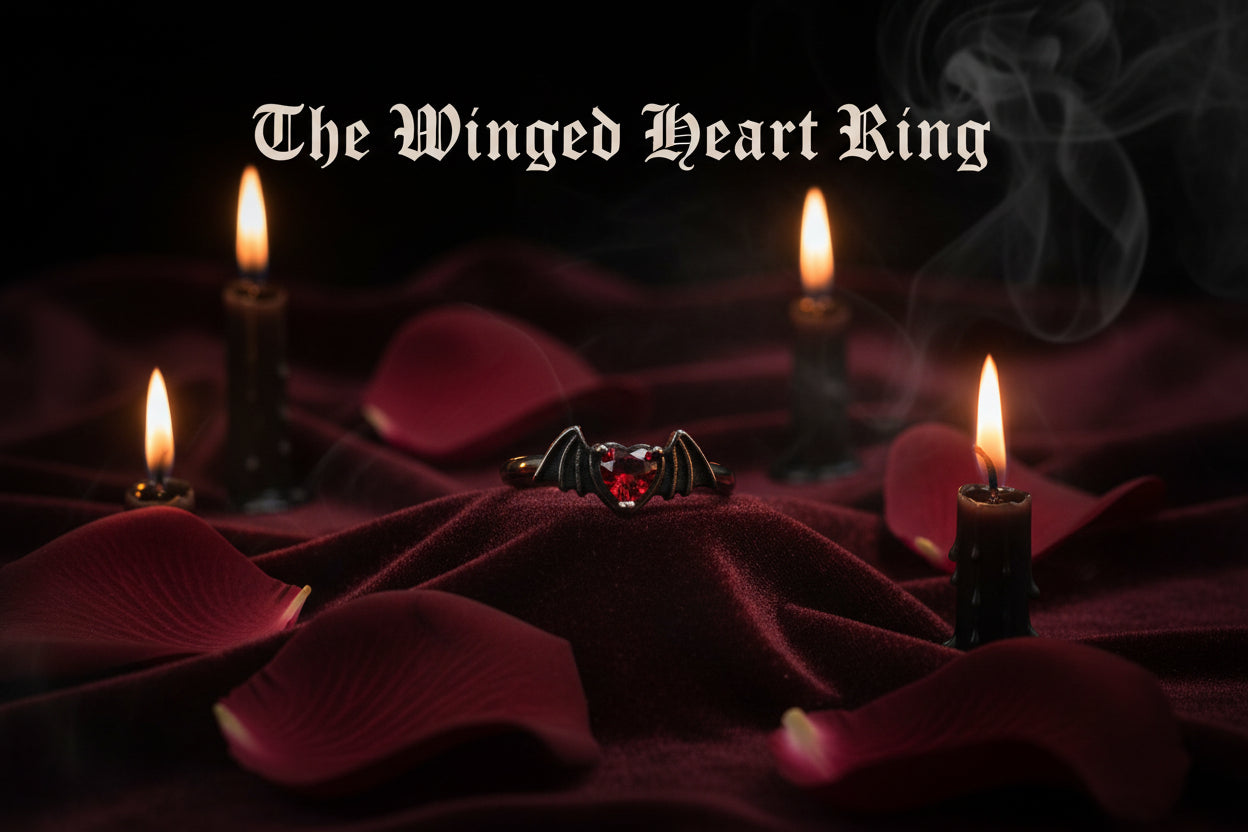WINGED HEART RING