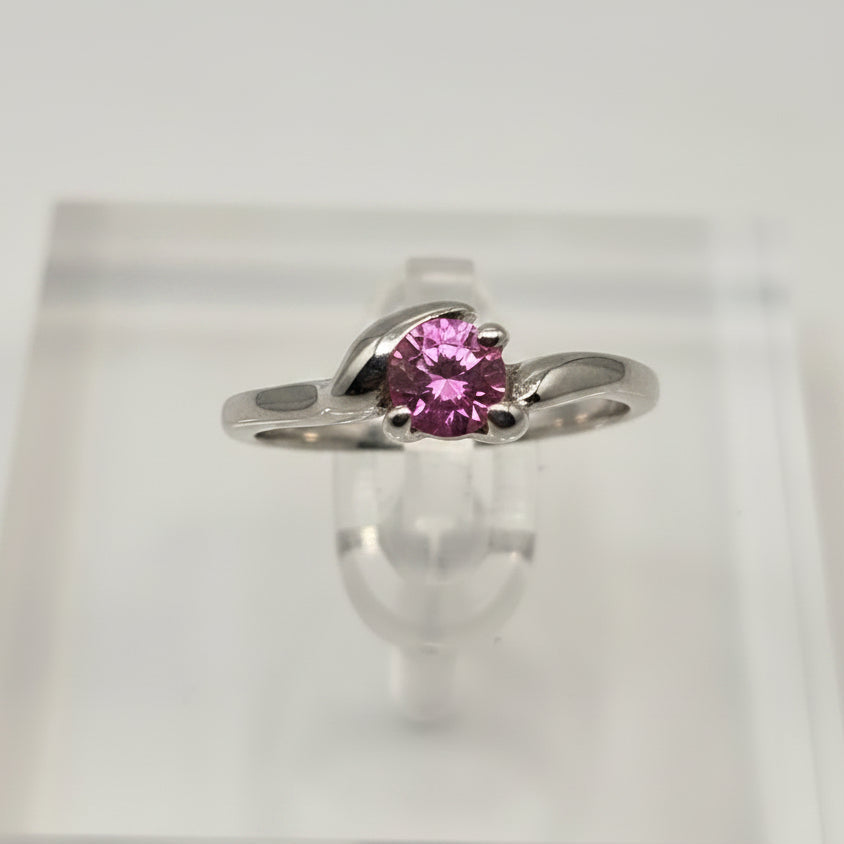 LADIES GEM RING  ROSE SZ 5