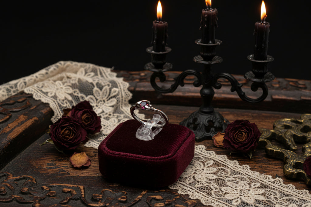 LADIES GEM RING  ROSE SZ 5