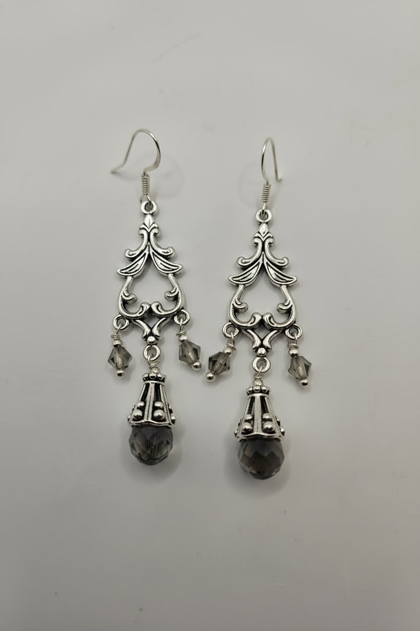 MOONLIT TEARS CANDELIER EARRINGS