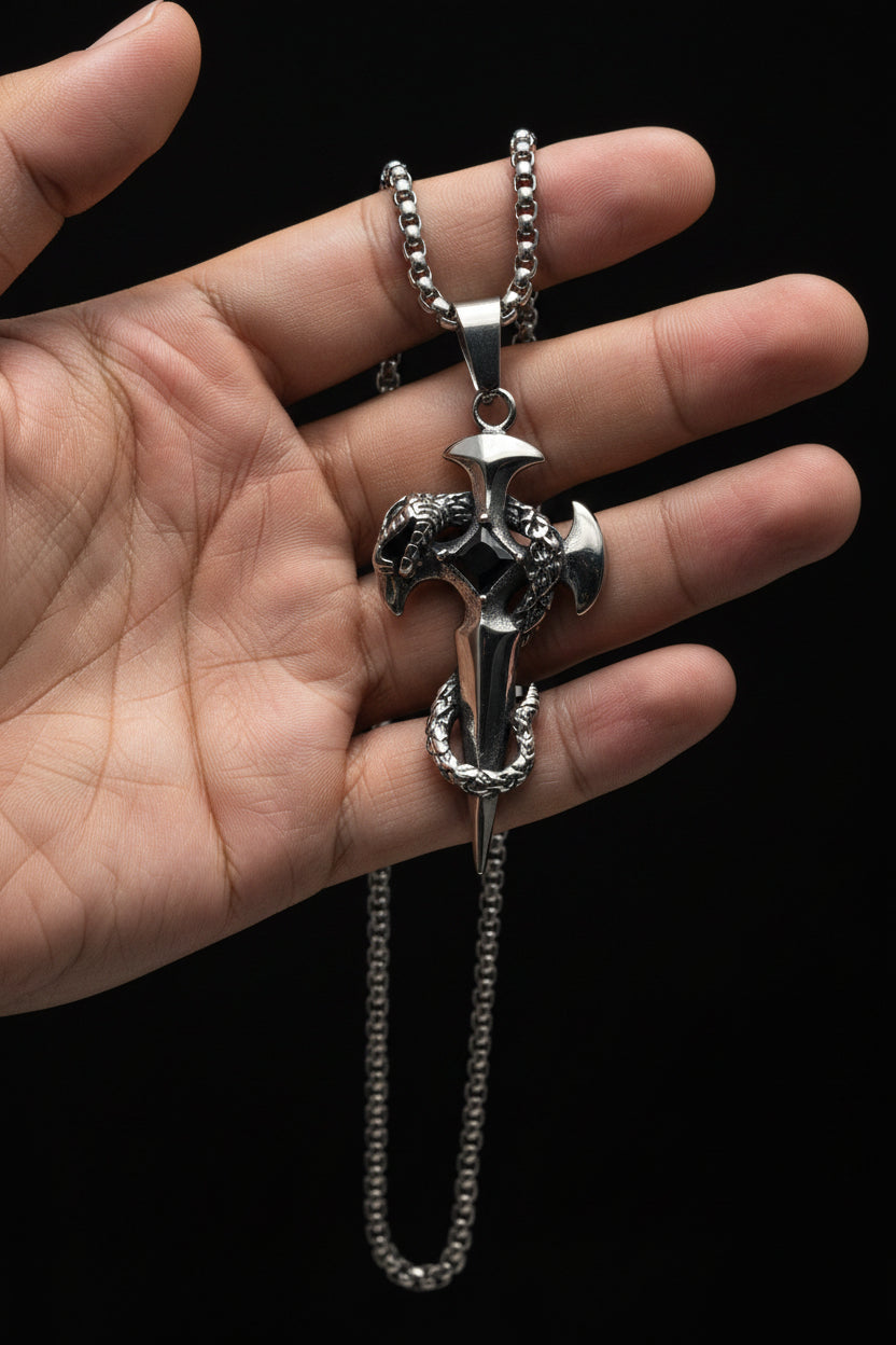 SERPENT AND DAGGER PENDANT