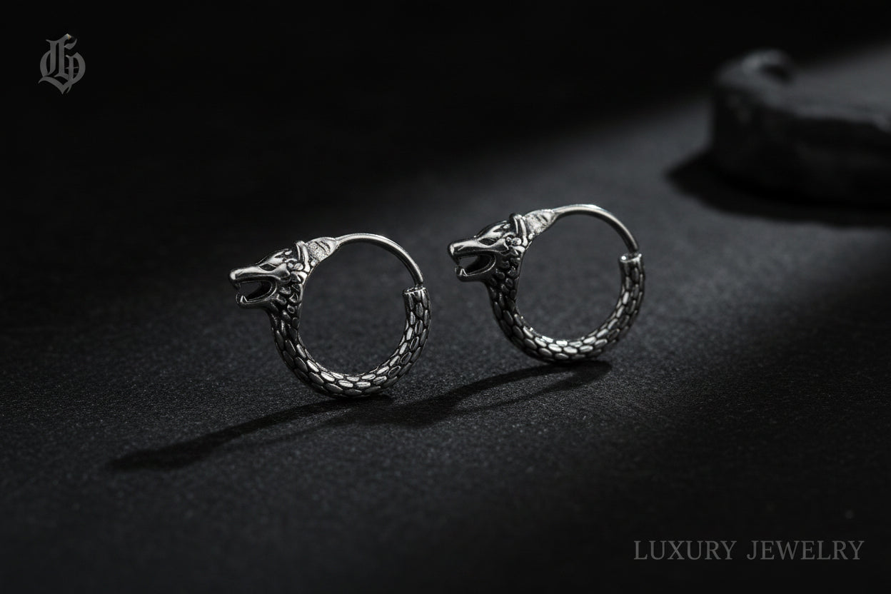 WOLF HOOP EARRINS