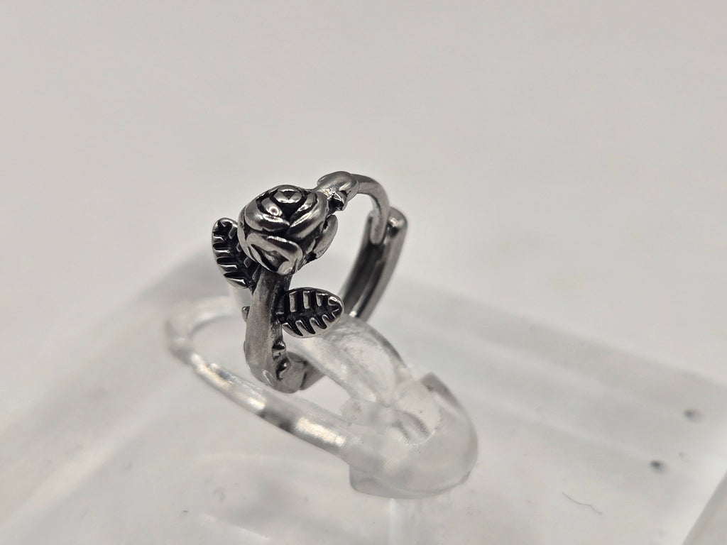 ROSE HOOP EARRINGS