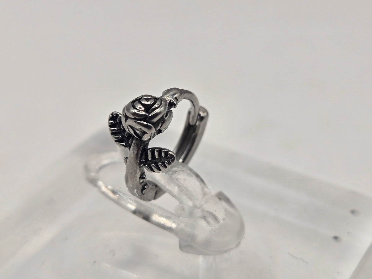 ROSE HOOP EARRINGS