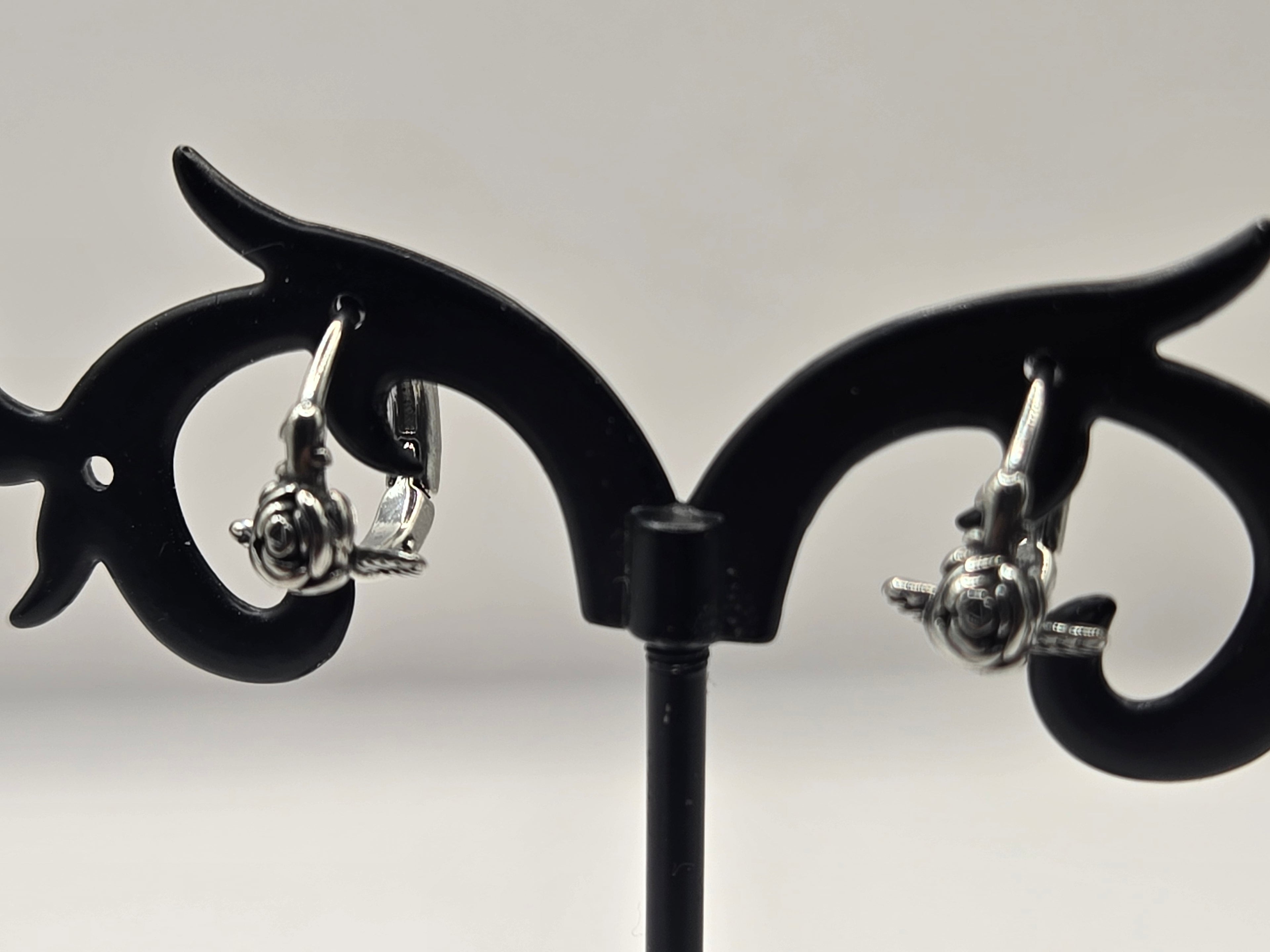 ROSE HOOP EARRINGS