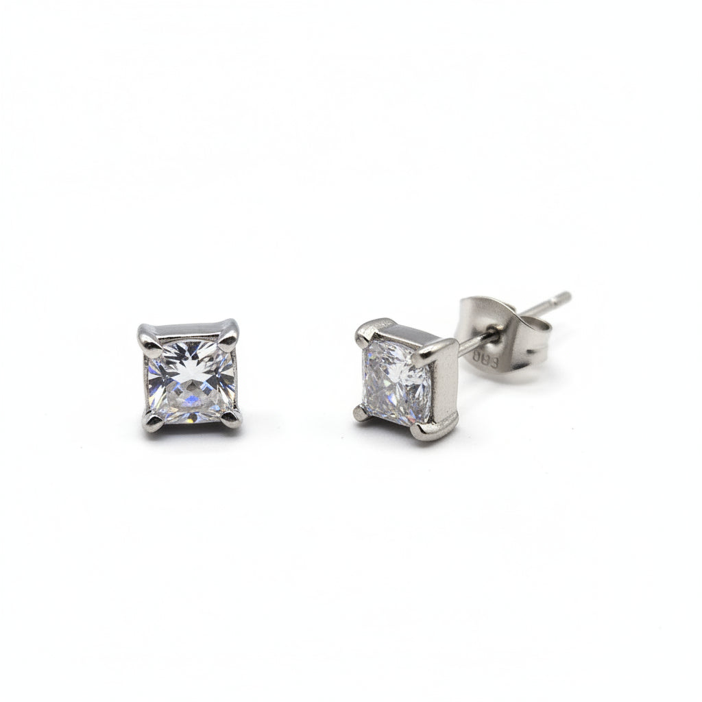 PINWHEEL GEM STUD EARRINGS