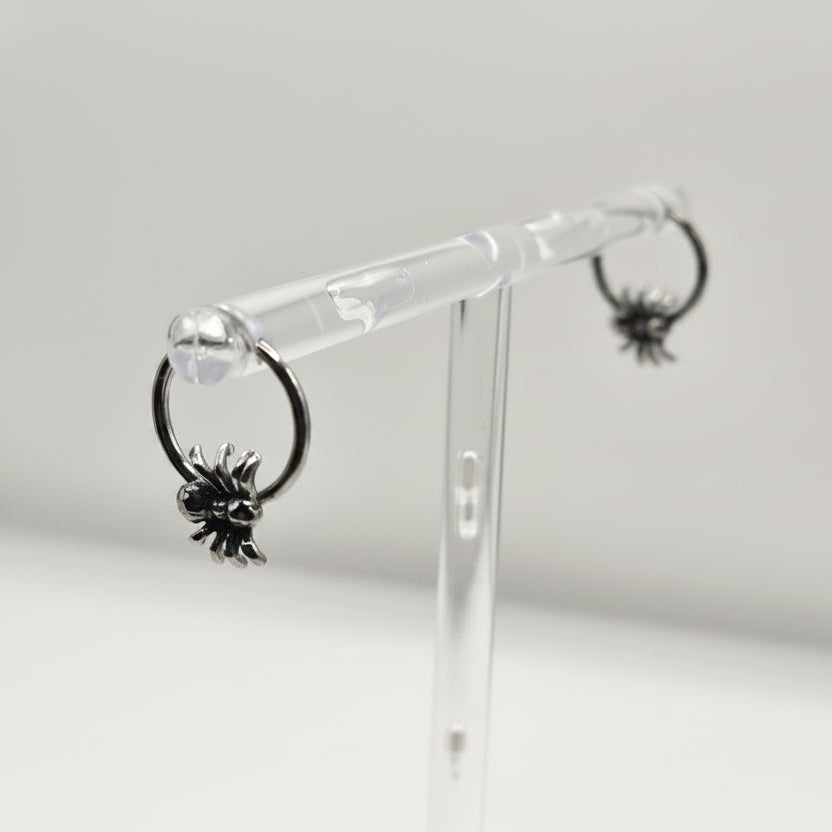 SPIDER HOOP EARRINGS