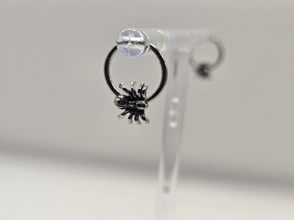 SPIDER HOOP EARRINGS