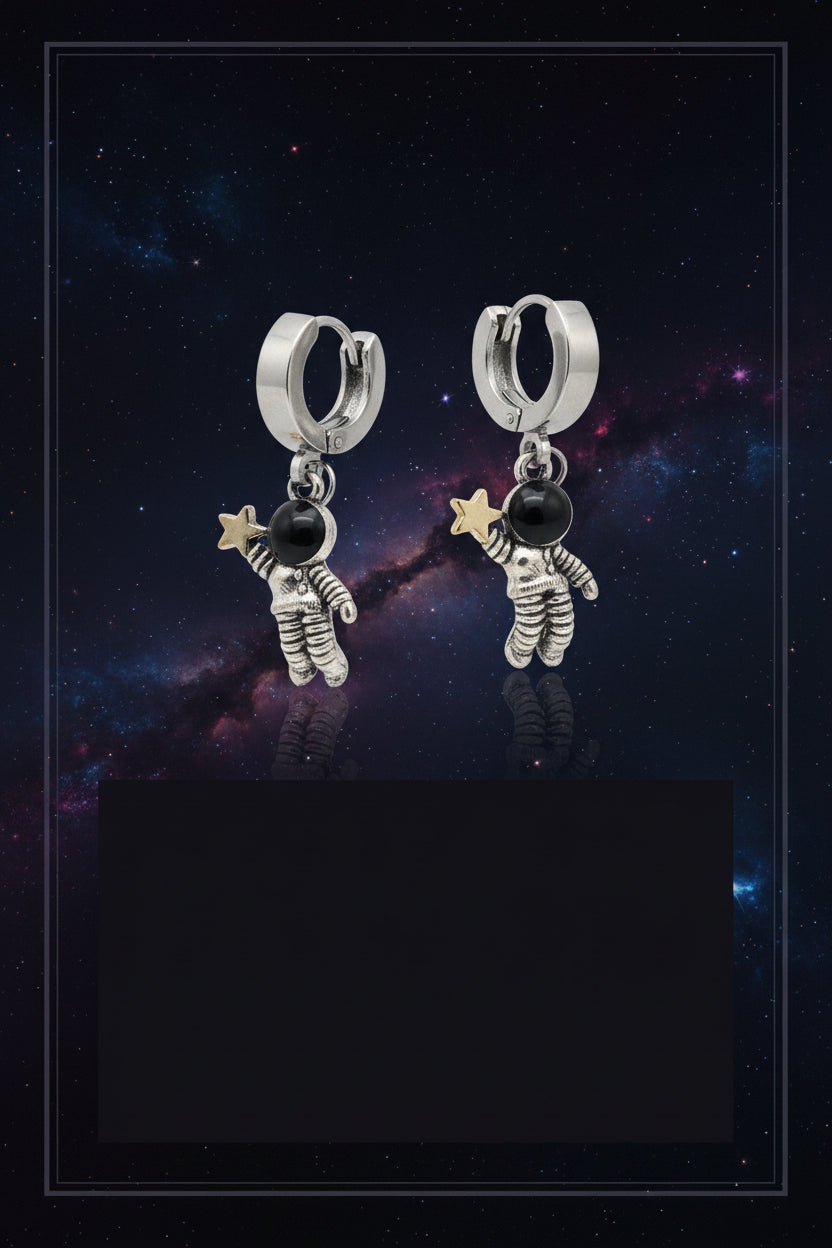 STAR MAN HUGGIE EARRINGS