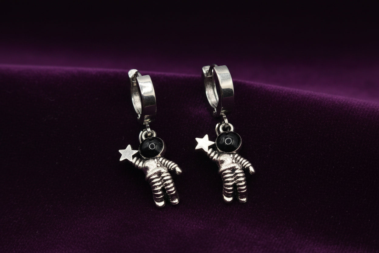 STAR MAN HUGGIE EARRINGS