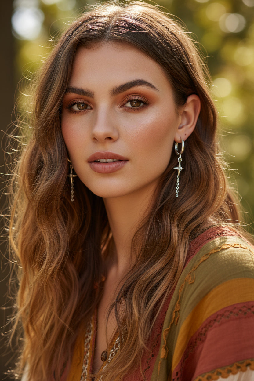 STAR HUGGIE EARRINGS