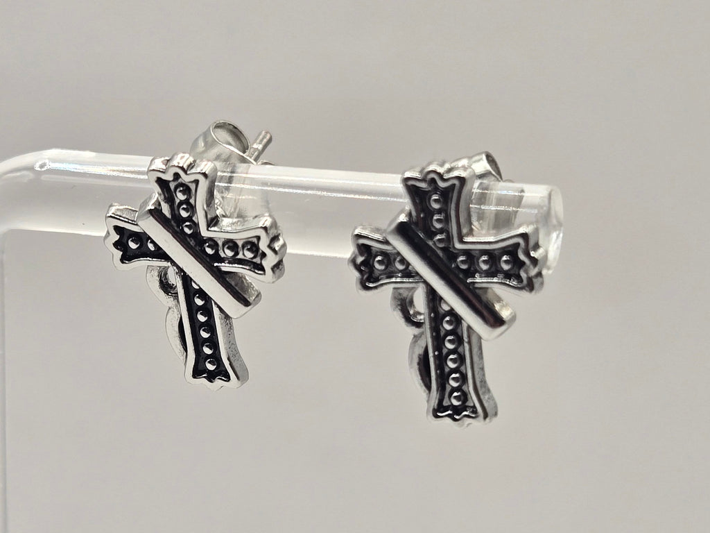 CROSS STUD EARRINGS