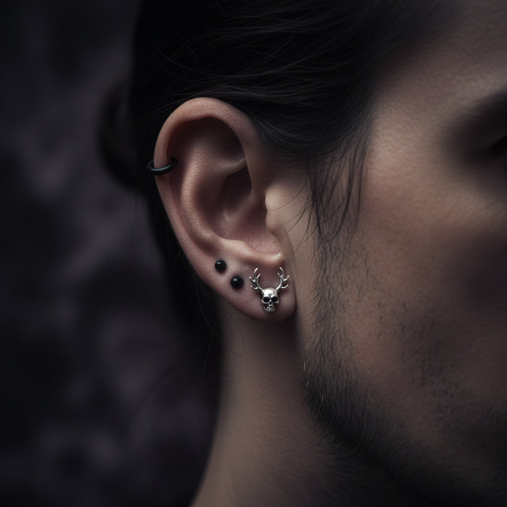 MR BONES HORN STUDS