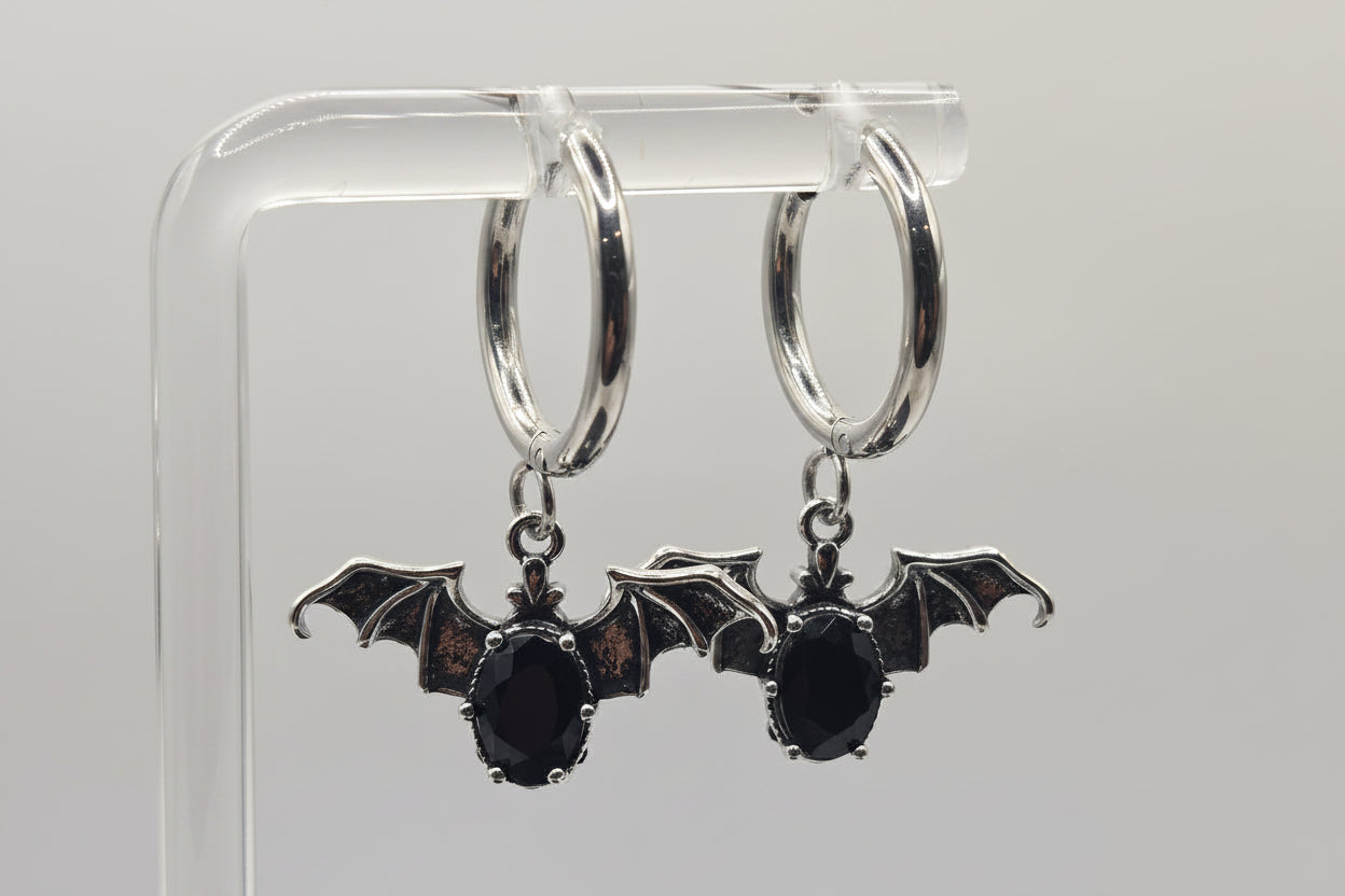 MR BAT GEM HUGGIE EARRINGS