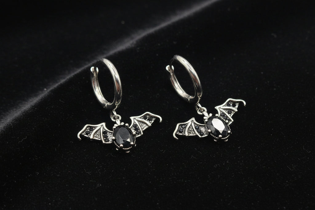 MR BAT GEM HUGGIE EARRINGS