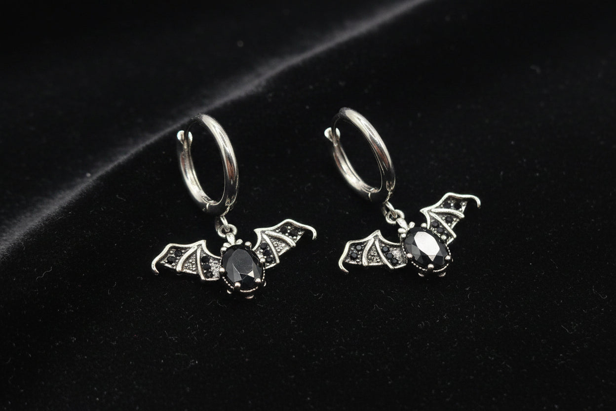 MR BAT GEM HUGGIE EARRINGS